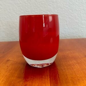 Glassy Baby Love Handblown Glass Votive Candle Holder